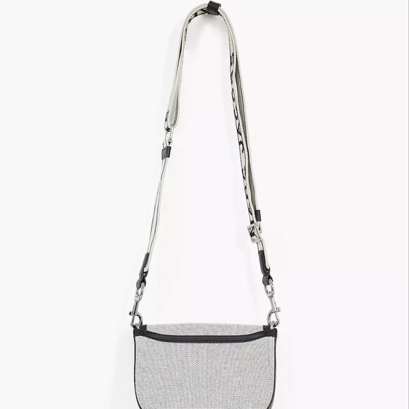 Small Canvas Signet Turnlock Saddle Bag - Picture 2 of 4